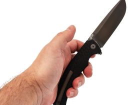 Складной нож TuoTown Utes PVD, сталь T10S, рукоять G10/Carbon Fiber