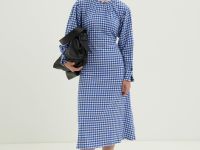 Платье миди А-силуэта