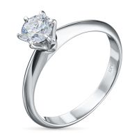 Классическое кольцо из белого золота э4712кц03220892_white
