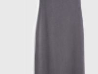 Приталенное трикотажное платье, Серый