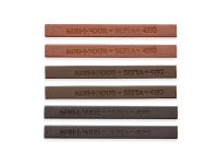 Набор сепии Koh-I-Noor, брусок 7х7 мм, B-H, 6 шт, в блистере