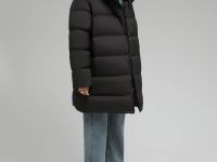 Стеганый пуховик с натуральным пухом