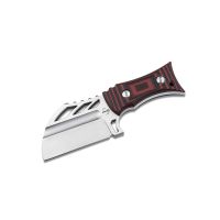Шейный нож с фиксированным клинком Boker URD XL, сталь D2, рукоять G10, черно-красный