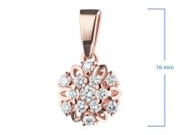 Подвеска из красного золота э0212пд10170800