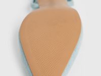 Туфли на низком каблуке, Синий