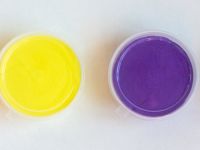 Набор самозатвердевающая воздушная масса для лепки, 4 цвета * 25гр. (зеленый,синий,желтый,оранжевый)