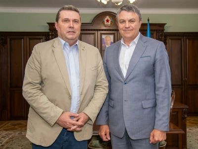 Председатель СЖР Владимир Соловьёв встретился с главой ЛНР Леонидом Пасечником