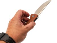 Складной нож Petrified Fish DeepSea PFP05BRMS, сталь K110, рукоять Micarta Brown