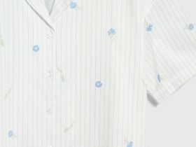 Рубашка пижамная, Белый