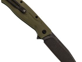 Складной нож SRM 221X-GP blackwash сталь 14C28N, рукоять OD Green G10