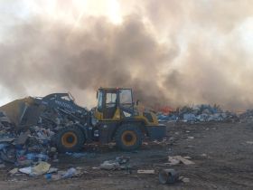 В Намцах произошло возгорание на мусорном полигоне