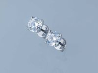 Пусеты из белого золота с бриллиантами э4701пс11102400