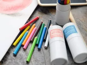 Набор мини-карандаши цветные Talent Toys 12 шт в тубусе