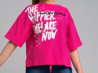 Фуфайка трикотажная для девочек (футболка)