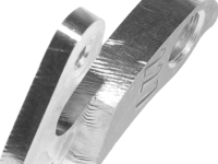 Держатель заднего переключателя &quot;петух&quot; Meta №227 фрезерованный (серебристый)