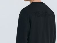 Свитшот с объёмным принтом, Черный