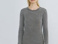 Лонгслив с эффектом стирки, Серый