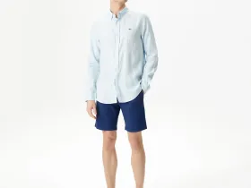 Мужская льнаная рубашка Lacoste