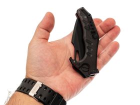 Складной нож НОКС Мангуст 2С Black, сталь D2, рукоять G10