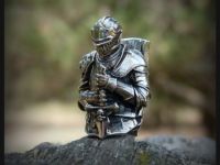 Бусина для темляка Рыцарь Dark Souls, мельхиор