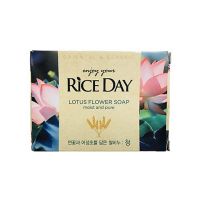 Парфюмированное туалетное мыло с маслом рисовых отрубей и лотосом Lion Rice Day Soap Cheong