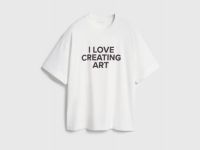 Футболка с принтом, Белый