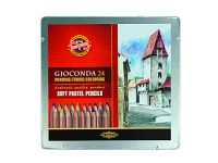 Набор карандашей пастельных Koh-I-Noor "Gioconda" 24 шт в металле