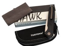 Складной нож TUOTOWN Hrebet, сталь T10S, рукоять G10/Carbon Fiber