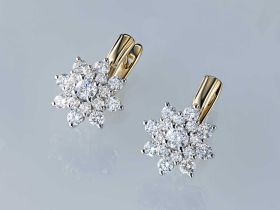 Серьги из комбинированного золота э4812сг09160400_white