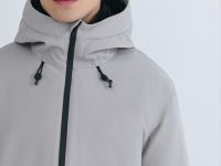 Утеплённая куртка с капюшоном, Бежевый