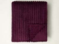 Плед Soft strip, слива