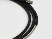 Пояс-шнур с металлической деталью, Черный