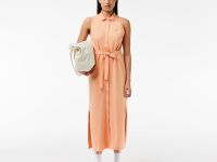 Женское платье-поло Lacoste с поясом