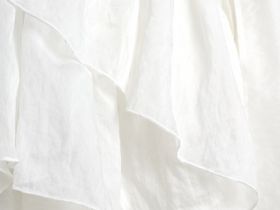 Блузка из лиоцелла с рюшами, Белый