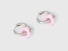 Серьги-конго для девочек, Серебряный