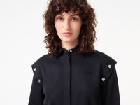 Женское платье Lacoste свободного кроя с поясом и длинным рукавом