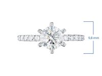 Кольцо из белого золота э4712кц10210603