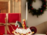 Villeroy & Boch Подсвечник "Мишка на лошадке-качалке" 17 см Christmas Toys Memory Villeroy & Boch