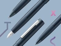 Роллер чернильный Lamy 377 aion, M16Ч, Темно-синий