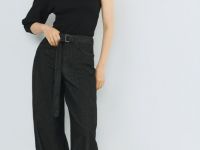 Джинсы Barrel fit, Черный