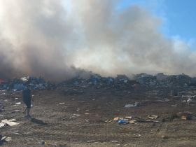 В Намцах произошло возгорание на мусорном полигоне