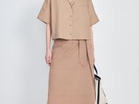 Укороченная рубашка с v-образным вырезом