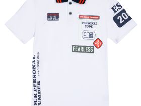 Сорочка трикотажная с воротником поло для мальчиков