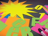 Бумага с флуоресцентным покрытием Sadipal 50х65 см 250 г Желтый