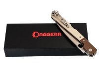 Складной нож Daggerr Corso, satin сталь VG-10, рукоять Cream White G10