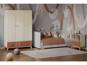 Шкаф детский Финни 3-144x210 Терракотовый