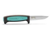 Нож с фиксированным лезвием Morakniv Flex, сталь Sandvik 12C27, рукоять резина/пластик, светло-синий