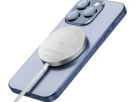 Беспроводное зарядное устройство WIWU Q12 15W для смартфона/AirPods (Wi-W029) (белый)