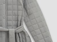 Пальто утепленное с поясом