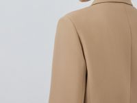 Двубортный жакет, Бежевый